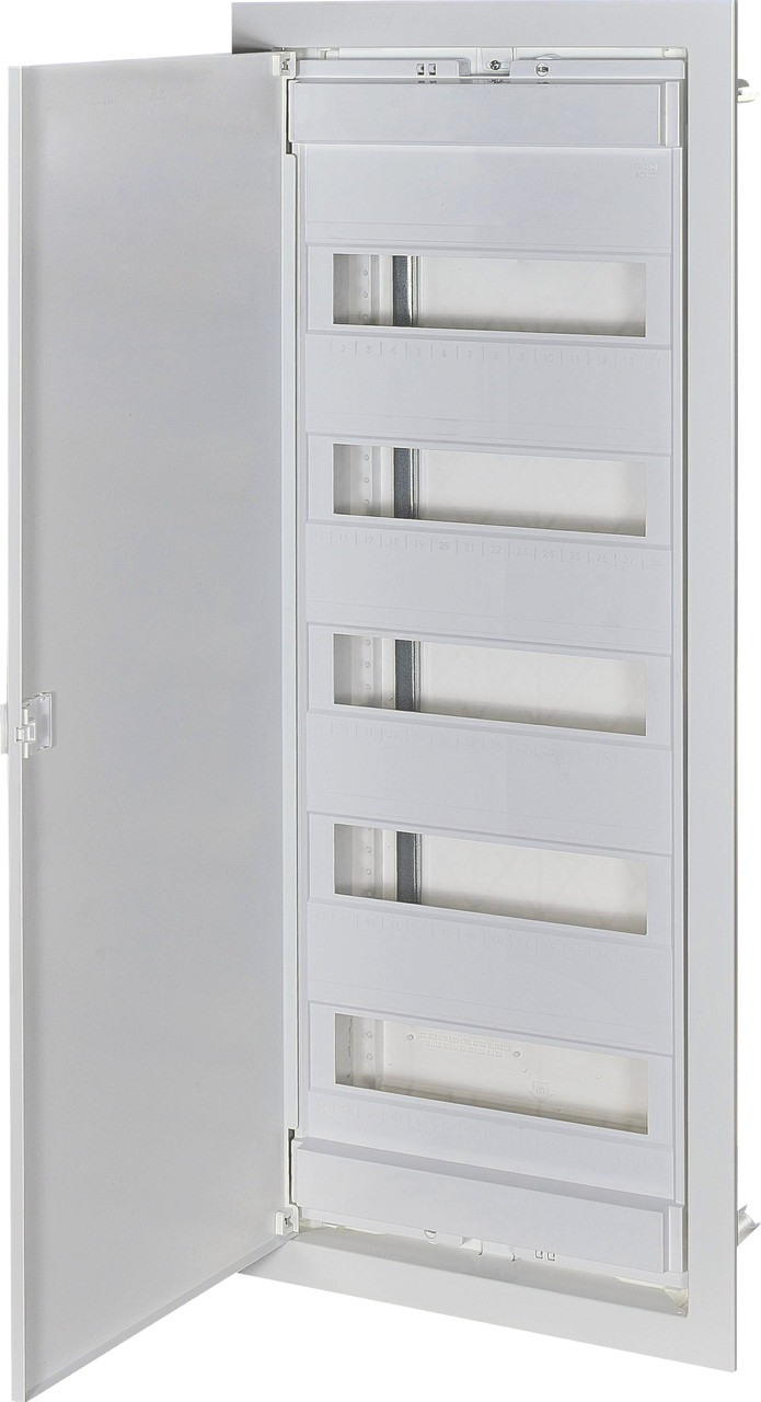 Вбудовуваний щит ETI ECG70 IP40 70 мод. 1101029 (розподільчий, модульний, з білими дверцятами), фото 1