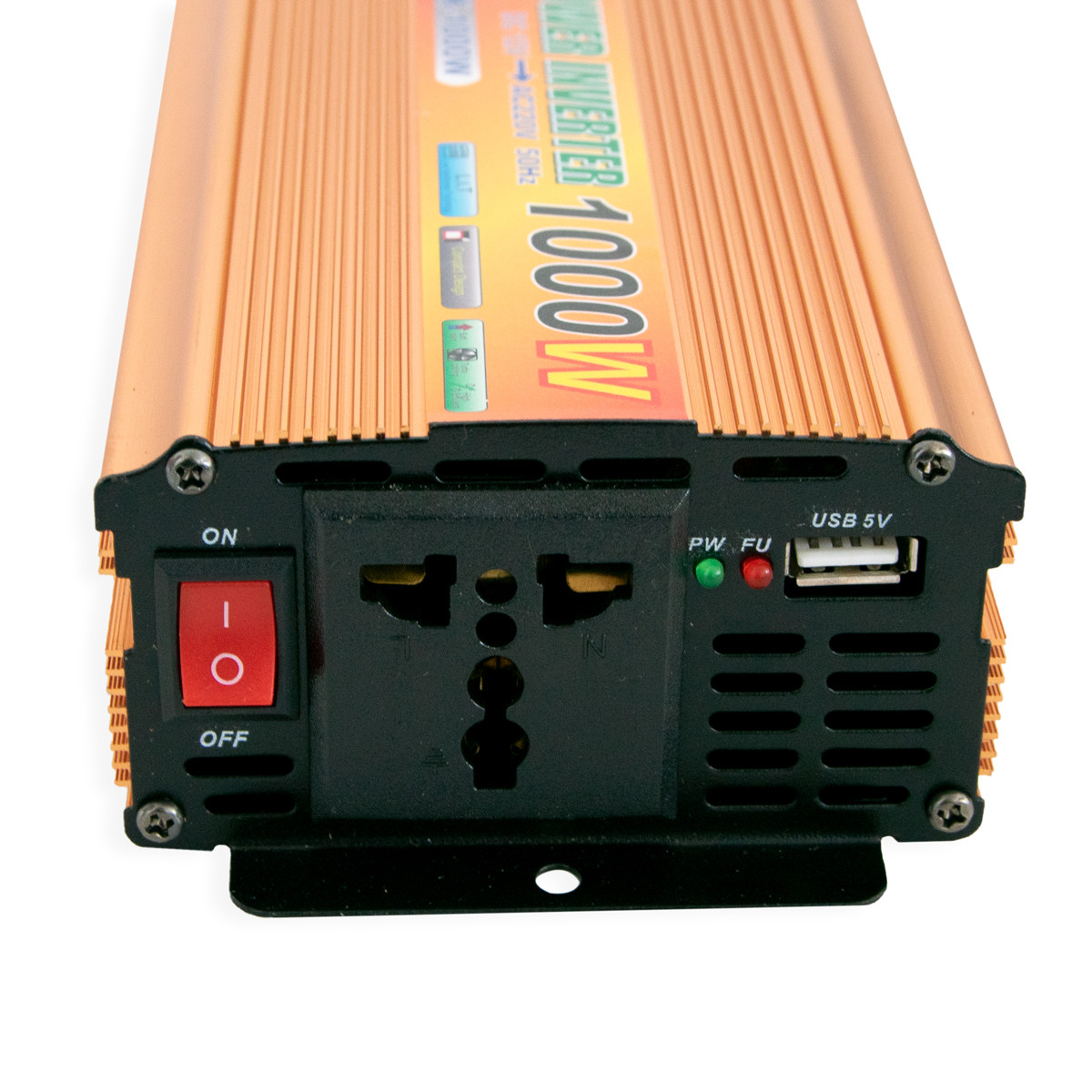 Інвертор автомобільний "UKC" Power Inverter SSK-1000W, перетворювач напруги 12V-220V 1000W (автоинвертор) - фото 2 - id-p1668453127