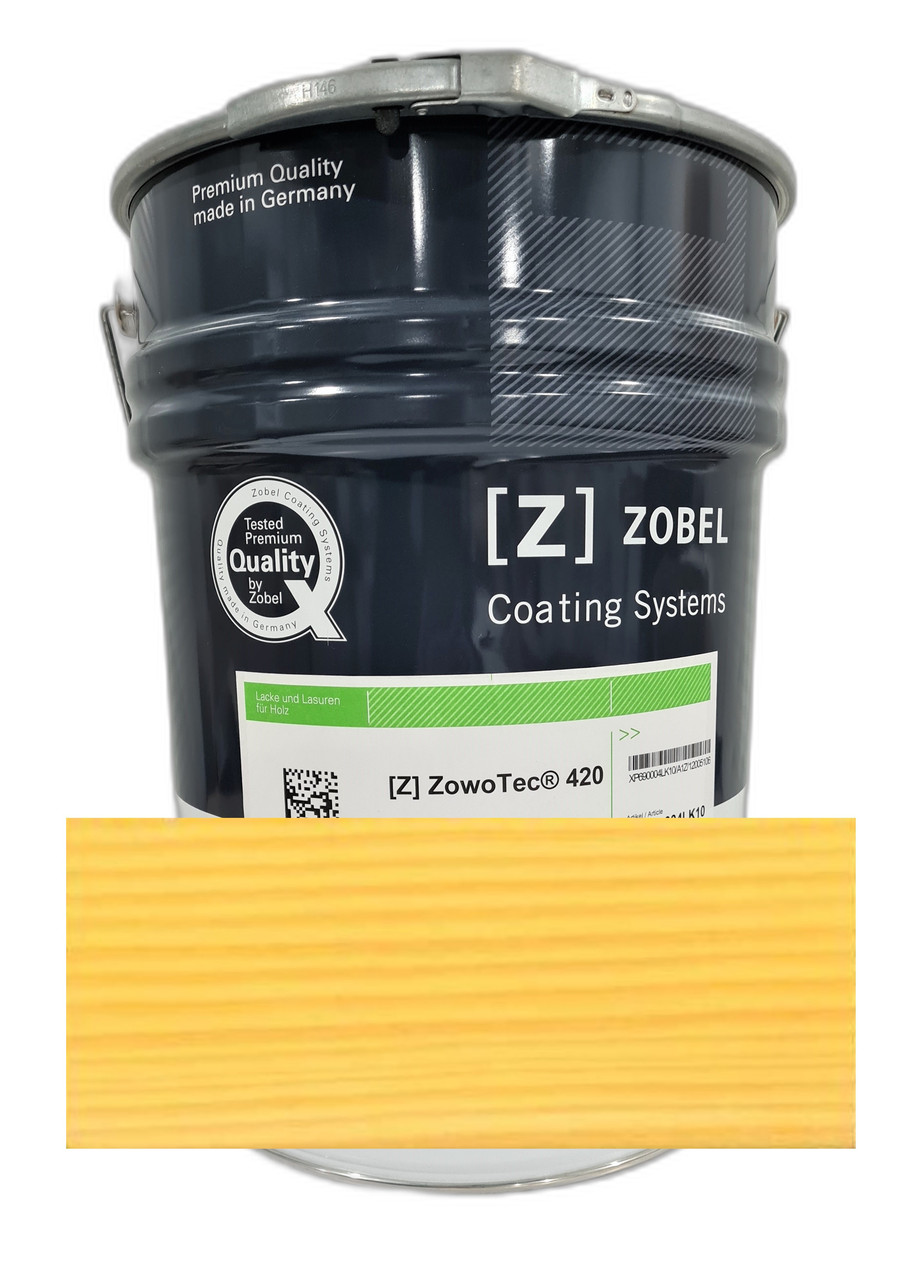 Лак для вікон водний (товстошарова лазур) Zowo-tec 420 EL (тара 20 л), Zobel (Німеччина), колір: Kiefer
