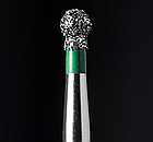 Діамантовий бір BC-31C. Кулястий з манжетою (ISO 002/019), зелений, Mani.Оригінал., фото 2