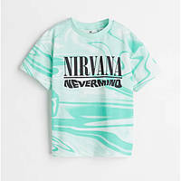 Детская футболка Nirvana H&M для мальчика 8-10 лет р.134/140 /10383/