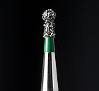 Діамантовий бір BC-43C. Кулястий з манжетою (ISO 002/013), зелений, Mani.Оригінал., фото 2