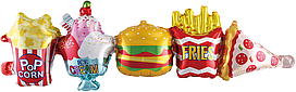 Фольгована фігурна куля "Гірлянда Макдональдс". Размер: 100см*30см.