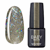 Гель лак Baby Moon Dance Diamond Gel polish № 017 сріблясто-перловий шимерний 6 мл