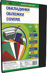 Обкладинка картонна DELTA COLOR 230гр/м2 A4 чорна уп/100шт TM DA
