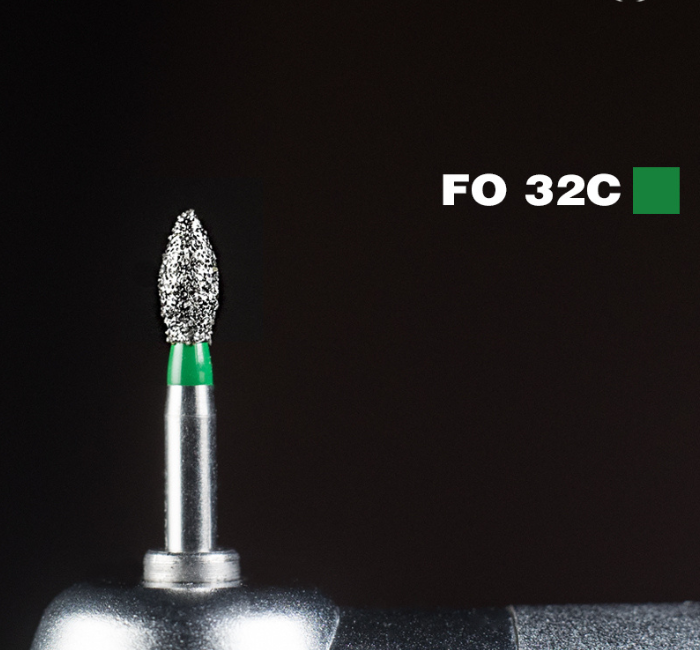 Діамантовий бір FO-32C. "Верш" (ISO 257/018) Mani, зелений.Оригінал., фото 1