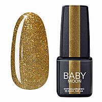 Гель лак Baby Moon Dance Diamond Gel polish № 023 золотой с шиммером 6 мл