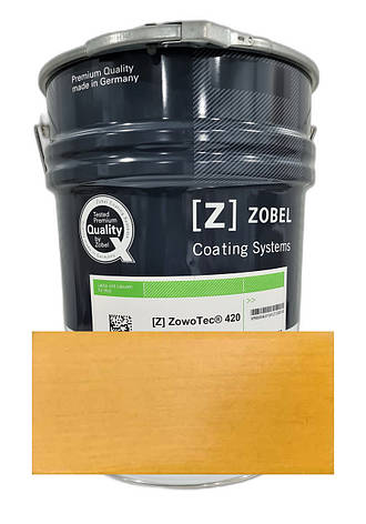 Лак для вікон водний (толстослівний лазур) Zowo-tec 420 EL (тара 20 л), Zobel (Німеччина), колір: Eiche-hell, фото 1