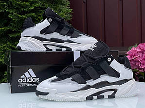 Кросівки жіночі-підліткові Adidas Niteball White Black