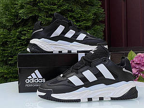 Кросівки жіночі-підліткові Adidas Niteball Black White