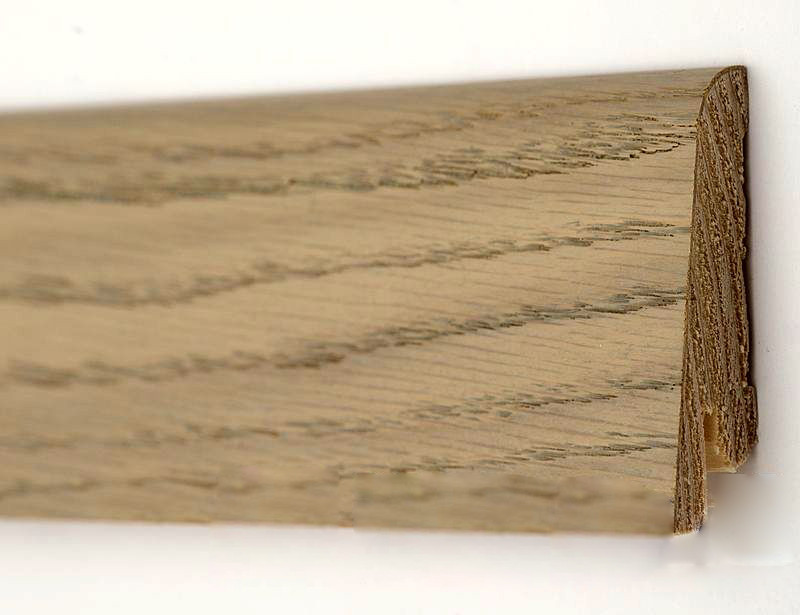 Плінтус дерев'яний Rustique Дуб Срібний 60х19мм KLR60-05, фото 1