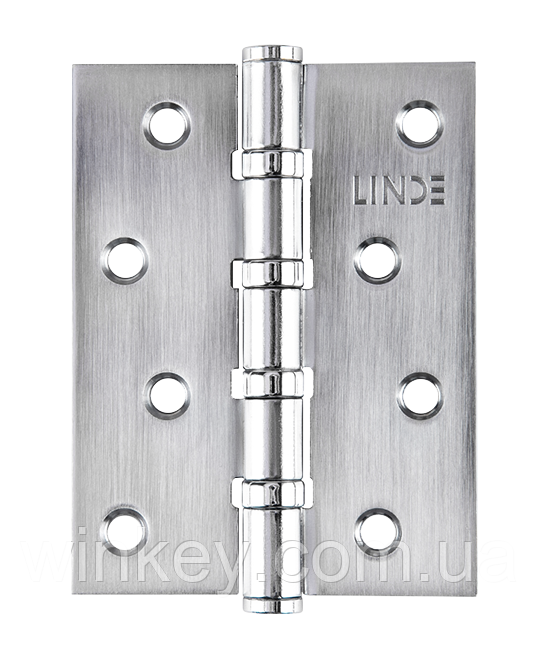 Петля для дверей LINDE 2.5*100*75*12 матовий хром універсальна