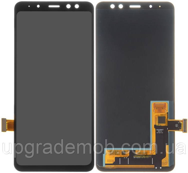 Дисплей модуль тачскрин Samsung A530 Galaxy A8 2018 чорний OLED