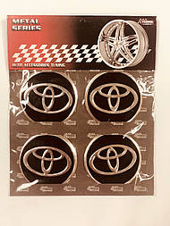 Наклейки на ковпаки SAHLER Toyota чорна