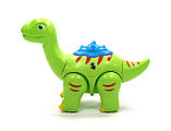 Конструктор магнітний 6605 "Мусзавр", світло, звук, запис голосу, тріскачка, фото 2