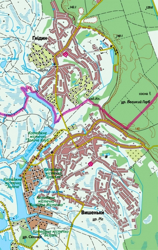 Київ та околиці, Бориспіль, Переяслав-Хмельницький, №7/8, м-б 1:50 000, Картографія - фото 3 - id-p218363897