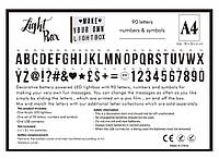 Інтер'єрний лайтбокс із літерами (А4 90 букв), фото 8