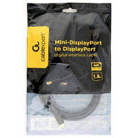 Кабель мультимедійний miniDisplayPort to DisplayPort 1.8m Cablexpert (CCP-mDP2-6), фото 4