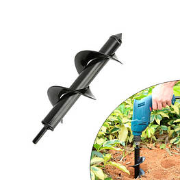 Бур садовий земляний для дрилі, спіральне свердло 10x30см - оригінал