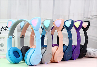 Бездротові Bluetooth-навушники з вушками з LED-підсвіткою P47