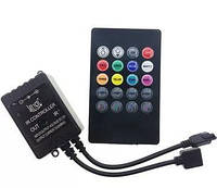 LED RGB 2 м стрічка підсвітки ТВ з пультом д/у, USB, датчиком звуку, фото 3