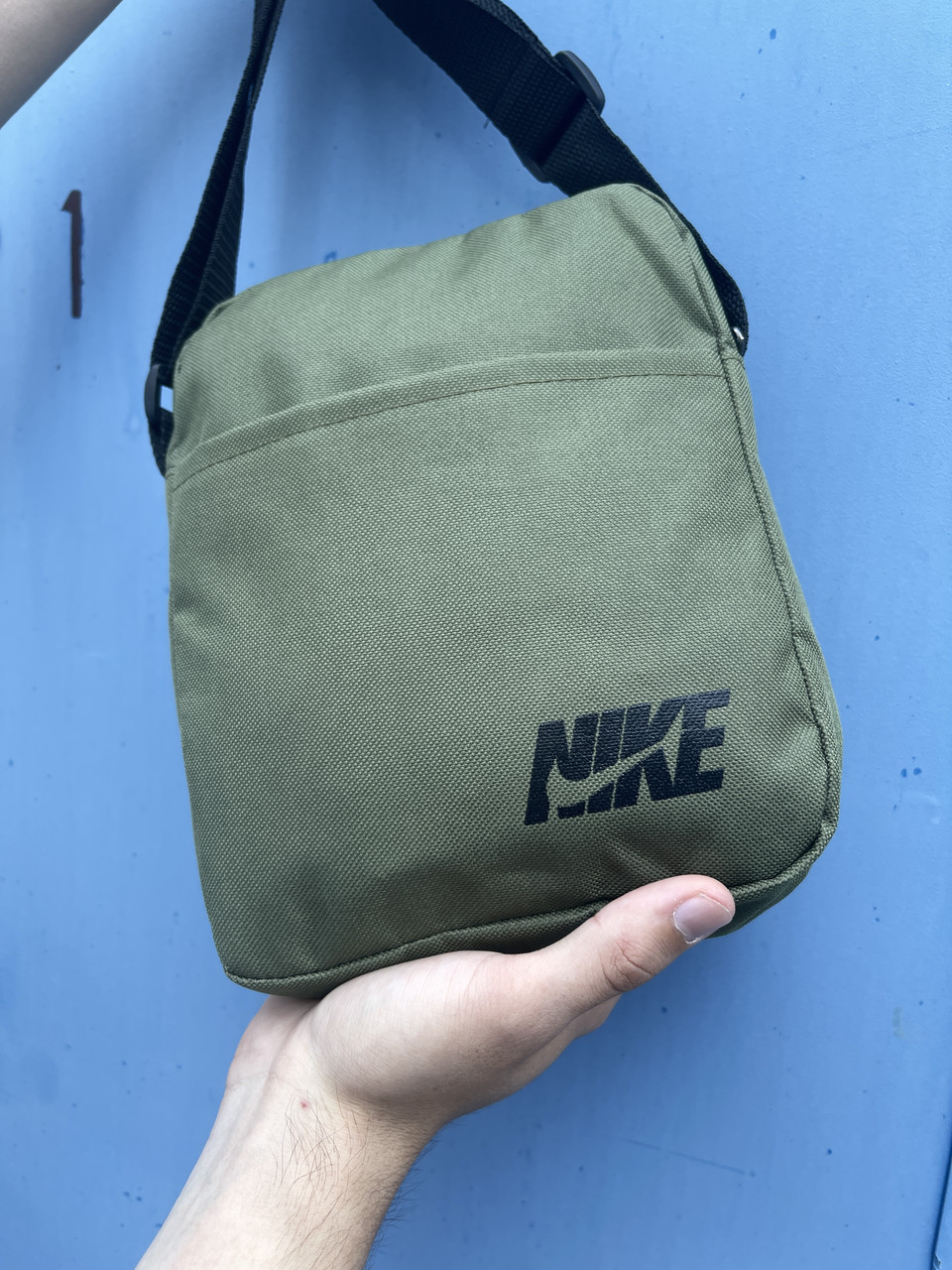 Купить Сумка мужская через плечо Nike тканевая хаки Барсетка мужская ...