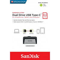 USB флеш накопитель SanDisk 64GB Ultra Dual USB 3.0/Type-C (SDDDC2-064G-G46), фото 7