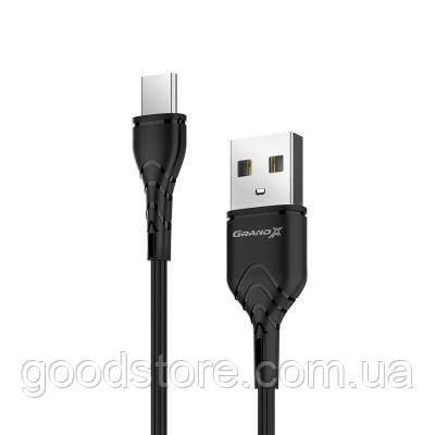 Дата кабель USB 2.0 AM to Type-C 1.0m Grand-X (PC-03B) - оригінал, фото 1