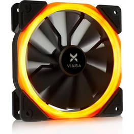 Кулер до корпусу Vinga LED fan-01 orange - оригінал