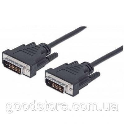 Кабель мультимедійний DVI to DVI 24+1pin, 1.8 m Pro black REAL-EL (EL123500038)