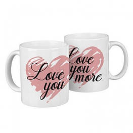 Парні чашки Love You & Love You More