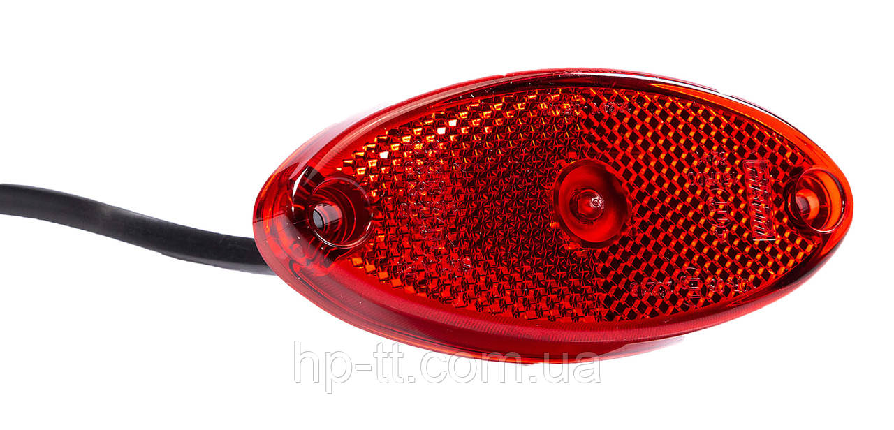 Ліхтар габаритний Fristom червоний зі світлоповертачем та дротом FT-061 C LED