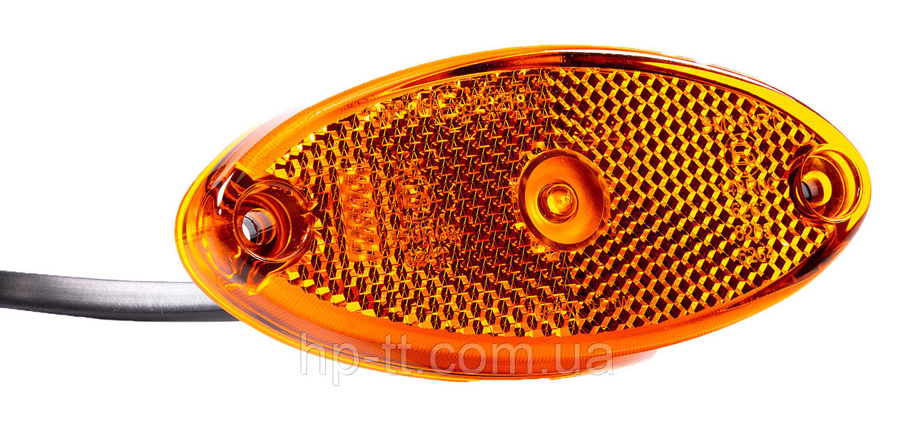 Ліхтар габаритний Fristom жовтий зі світловідбивачем і кабелем FT-061 Z LED