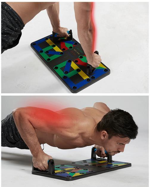 Купить Доска с упорами для отжимания Push Up Rack Board разным хватом ...