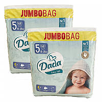 Підгузки JUMBOBAG Dada Extra Soft Розмір 5 JUNIOR , 15-25 кг , 136 шт