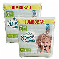 Підгузки JUMBOBAG Dada Extra Soft Розмір 6 EXTRA LARGE , 16+ кг , 132 шт