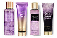 Парфюмированный набор Victoria's Secret из двух спреев и двух лосьонов для тела Love Spell (250 мл и 236 мл)