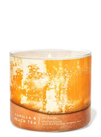 Ароматизована свічка Vanilla & Peach Tea Bath & Body Works