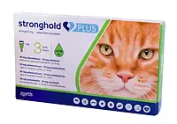 Stronghold Plus Капли на холку для кошек весом от 5 до 10 кг, 1 пипетка