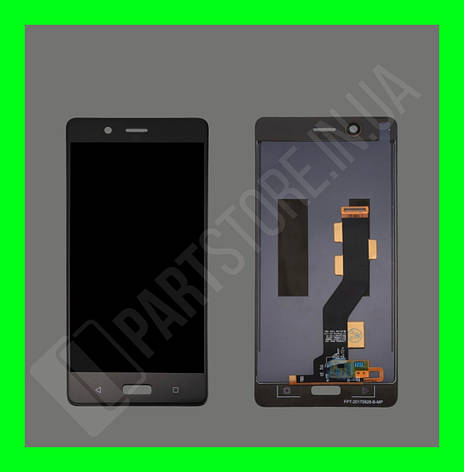 Дисплей Nokia 8 (TA-1004 / TA-1012) з сенсором, чорний (оригінал китай), фото 2
