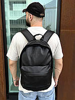 Рюкзак кожаный черный унисекс Dka Limited Bag | Рюкзак городской, школьный DK 10001