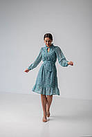 Модное шифоновое платье "401" Размеры 44,46,52,54