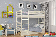 Ліжко Соня MebiGrand двоярусне без ящиків у дитячу кімнату 80х200 см