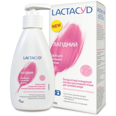 Гель для інтимної гігієни Lactacyd Нежний для чутливої шкіри з дозатором 200 мл (53915 20943218)