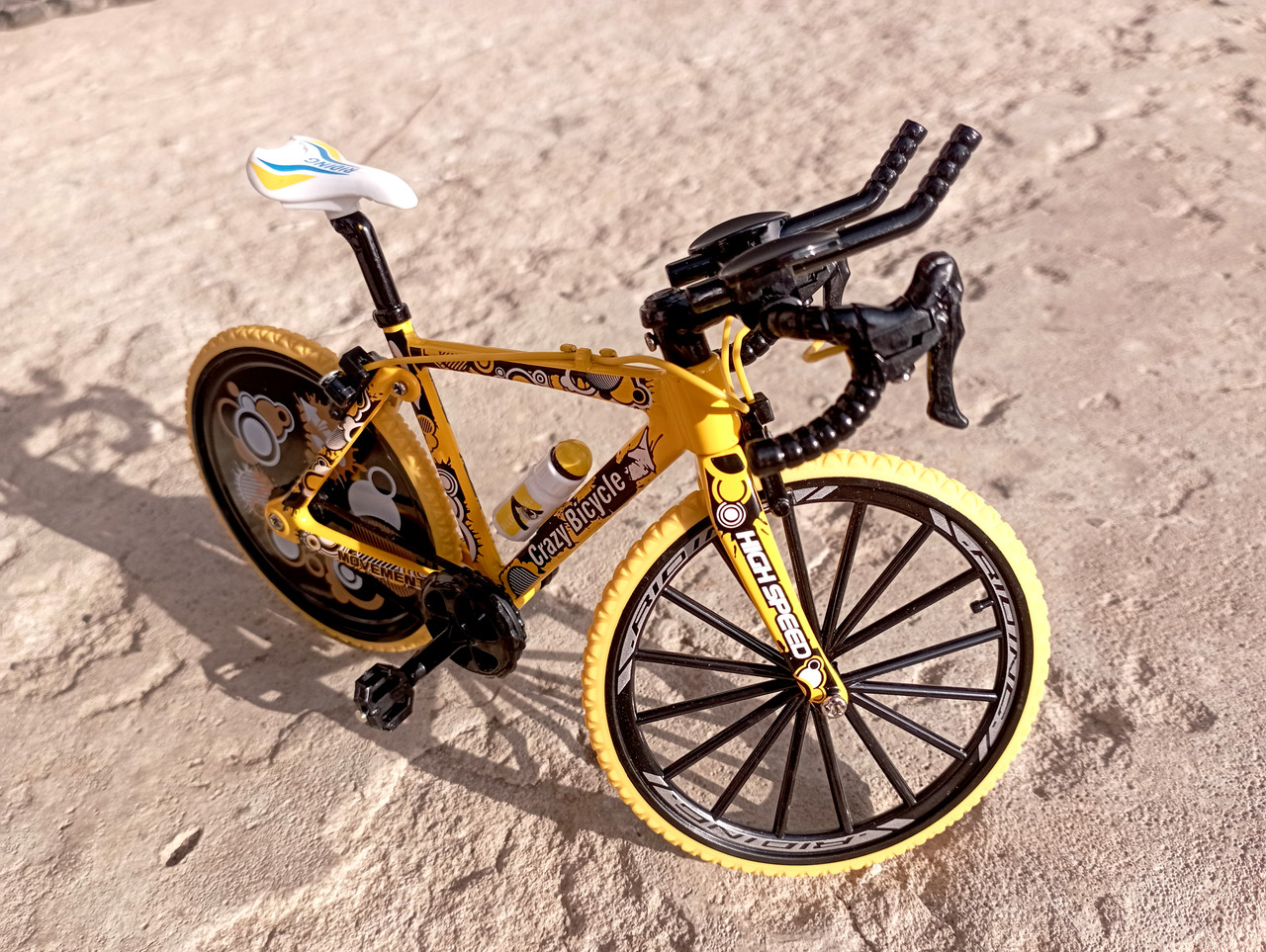 Велосипед BIKE DIE-CAST Спортивний Фінгербайк 1:8 Жовтий