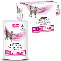 Purina Pro Plan Veterinary Diets UR Urinary Лосось (Про План Ветеринарі УР) корм для котів від каменів 10 шт. х 85г