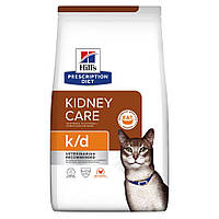 Лечебный корм для кошек с курицей Хиллс при заболеваниях почек Hill's Prescription Diet k/d Kidney Care 0,4 кг