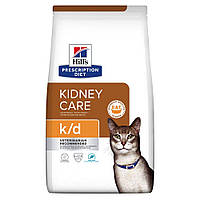 Корм Hills для кошек с заболеваниями почек Prescription Diet Feline K/D с тунцом 1,5 кг корм диета для котов