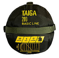 Ковдра спальний мішок Tramp Taiga 200 з капюшоном правий олива 220/80 TTS-059R S, фото 6