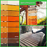 Лавка дерев'яна "Дурбе" на металевих ніжках у стилі ЛОФТ 200*60*90 см, фото 4